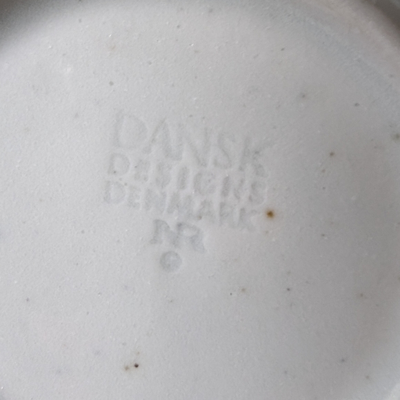 Dansk Niels Refsgaard Blue Mist 4 Vintage 7" white speckle stoneware plates - Picture 3 of 7